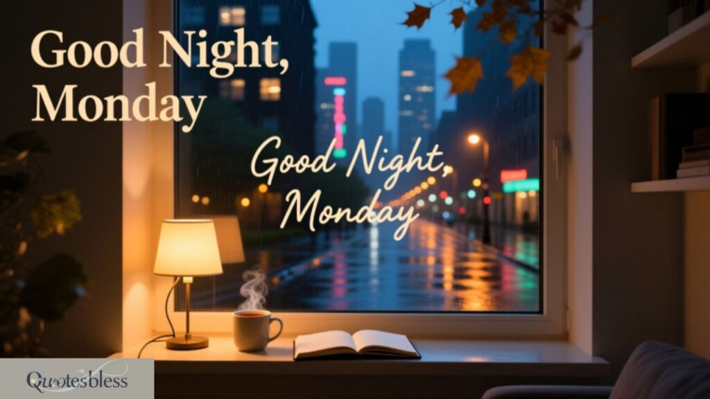 Shareable Good Night Monday Quotes and Images