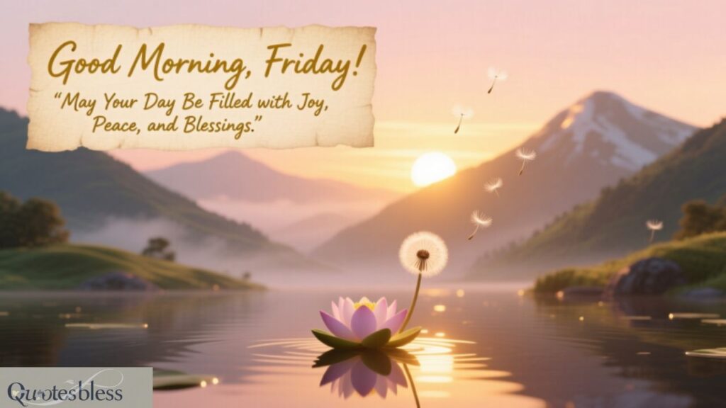 Inspiring Good Morning Friday Blessings Quotes