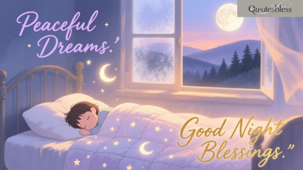 Peaceful Dreams Good Night Blessings Quotes